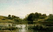 Charles-Francois Daubigny Landscape at Gylieu (mk09) oil painting reproduction
